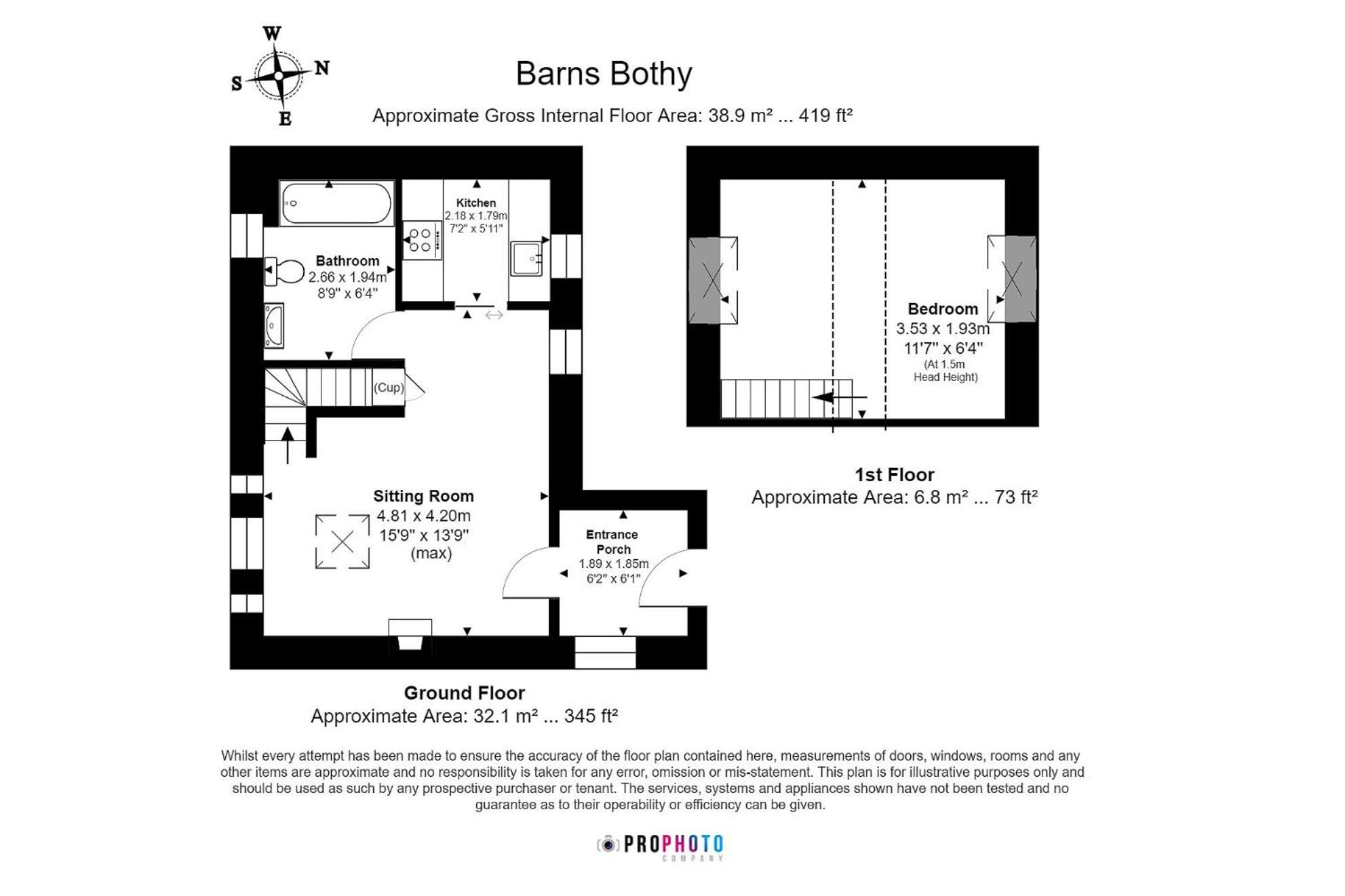 Holiday home Barns Bothy